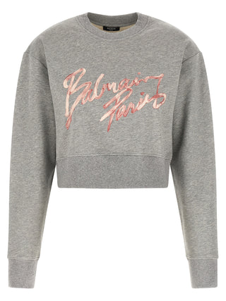 Sudadera gris de algodón