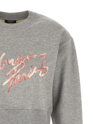 Sudadera gris de algodón