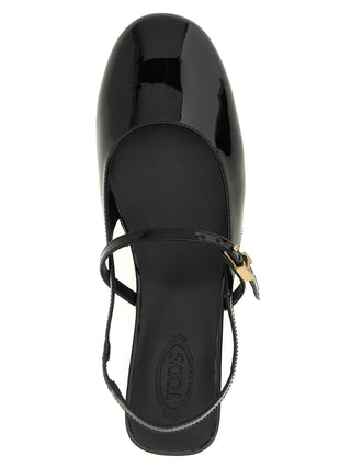 Black Calfskin Ballet Flats