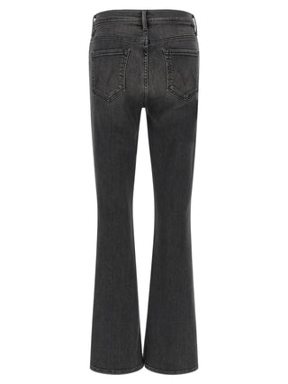 Jeans acampanados de algodón gris