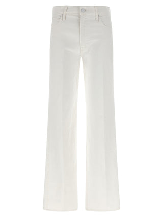 White Cotton Flared Jeans