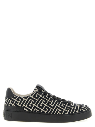 Black Cotton Sneakers