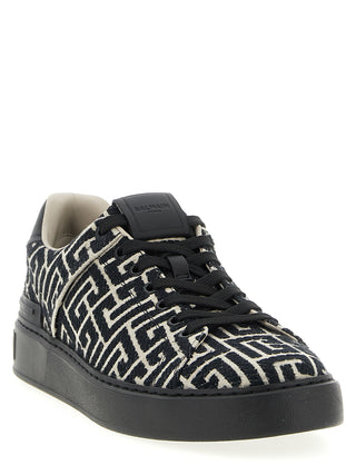 Black Cotton Sneakers