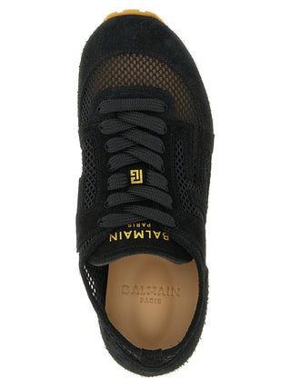 Black Calfskin Athletic Sneakers
