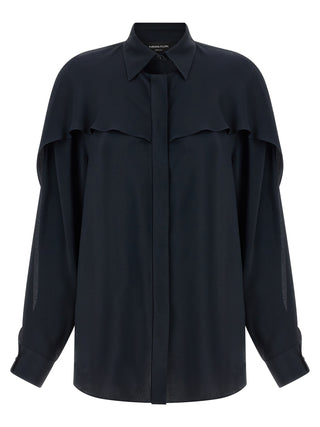 Blue Acetate Blouse