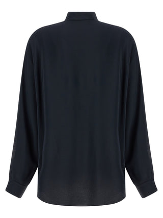 Blue Acetate Blouse