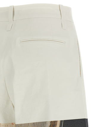 White Polyamide Casual Pants