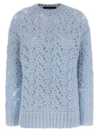 Blue Virgin Wool Cardigan