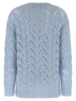 Blue Virgin Wool Cardigan