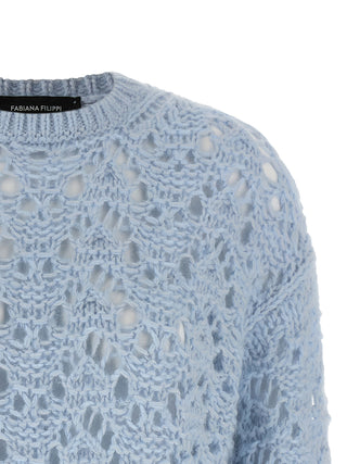 Blue Virgin Wool Cardigan