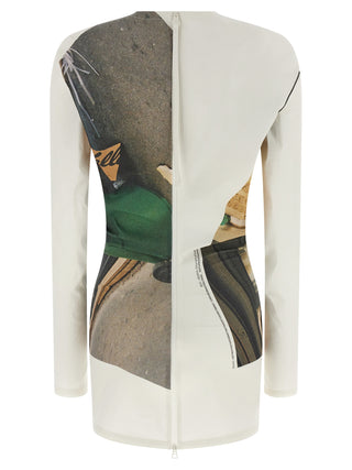 White Polyamide Cardigan