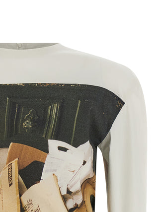 White Polyamide Cardigan