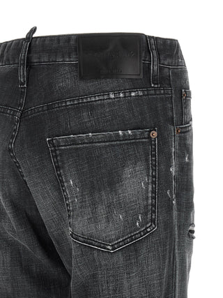 Black Cotton Jeans Denim
