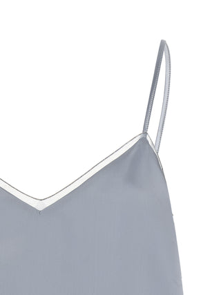 Blue Viscose Tank Tops