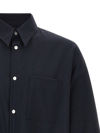 Blue Virgin Wool Blouse