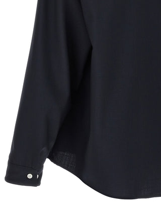 Blue Virgin Wool Blouse