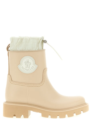 Botines beige de PVC