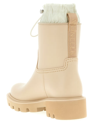 Botines beige de PVC