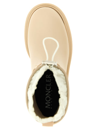 Botines beige de PVC