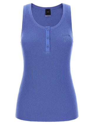 Camisetas sin mangas azules de algodón