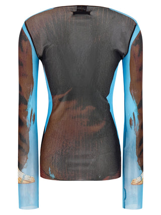 Multicolor Polyamide Dress Shirt
