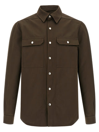 Blusa de poliéster marrón