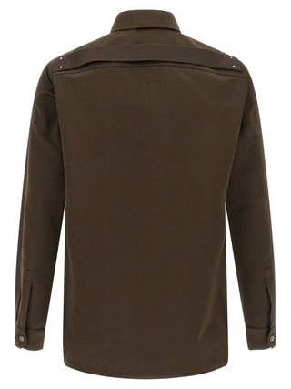 Blusa de poliéster marrón