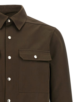 Blusa de poliéster marrón