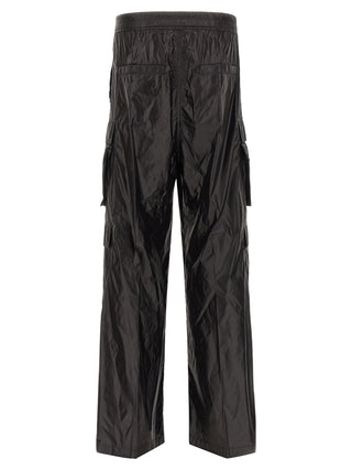 Black Nylon Cargo Pants
