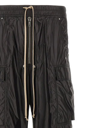 Black Nylon Cargo Pants