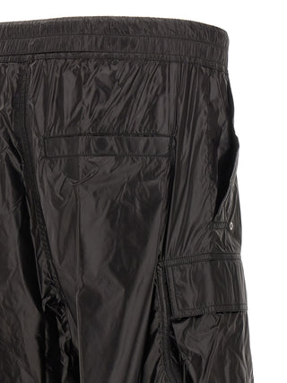 Black Nylon Cargo Pants