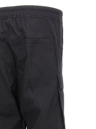 Pantalones cargo de algodón negro  