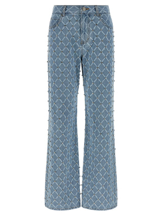 Blue Cotton Jeans Denim