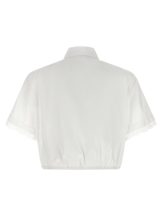 Blusa de algodón blanca
