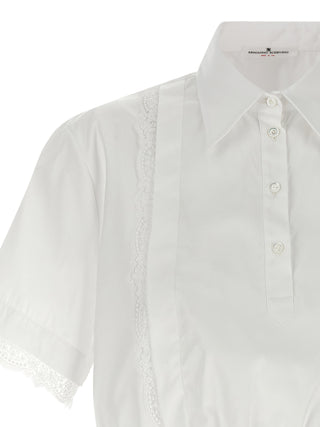 Blusa de algodón blanca