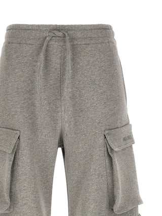 Pantalones cargo de algodón grises
