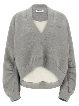 Sudadera gris de algodón