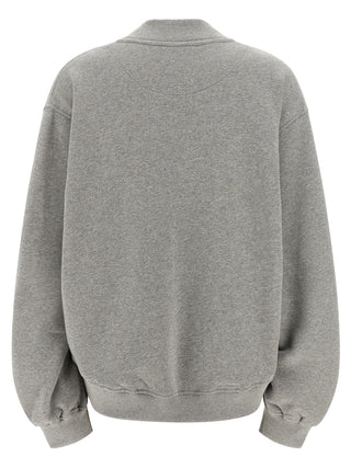 Sudadera gris de algodón