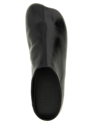 Black Calfskin Clogs