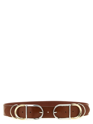 Brown Lamb Leather Regular Belt