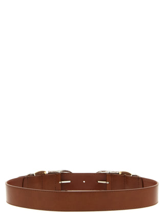 Brown Lamb Leather Regular Belt
