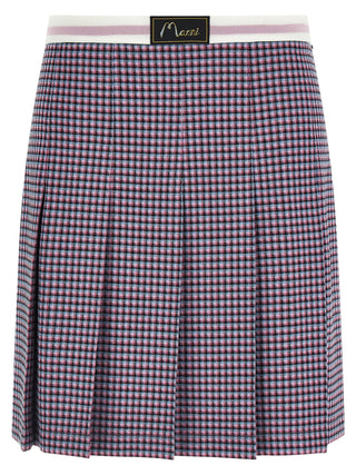 Purple Viscose Long Skirt
