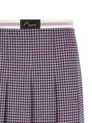 Purple Viscose Long Skirt