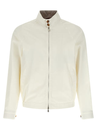 White Cotton Full-Length Jacket