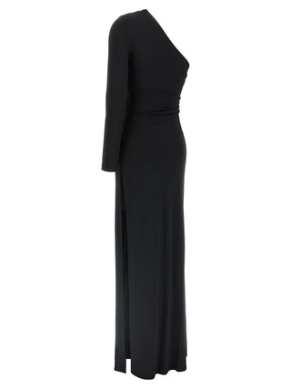 Black Viscose Long Dress