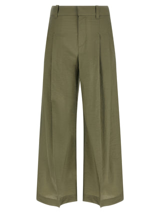 Bicolor Cotton Casual Pants
