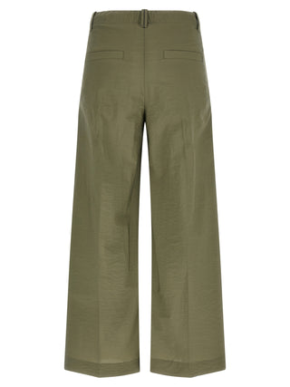 Bicolor Cotton Casual Pants