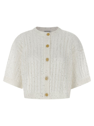 White Linen Cardigan