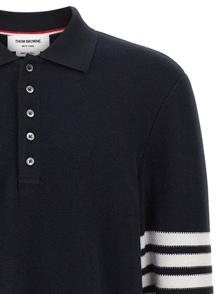 Blue Cotton Polo Shirt