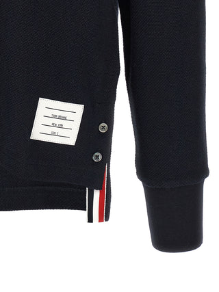 Blue Cotton Polo Shirt
